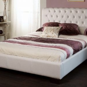 Limelight-Aries-White-Faux-Leather-Bed-Frame