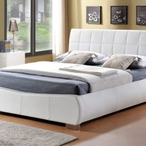 Limelight-Dorado-White-Faux-Leather-Bed-Frame