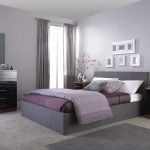 Alaska Grey Double Ottoman Bed Frame