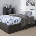 Arizona Black Leather Bed Frame