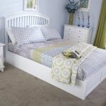 Kansas White King Ottoman Bed Frame