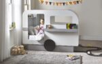 Tourer Caravan Bed - Vapor Grey And White